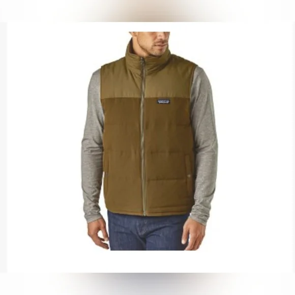 Patagonia Men's Reversible Bivy Down Vest- Camouflage, Puffer Style